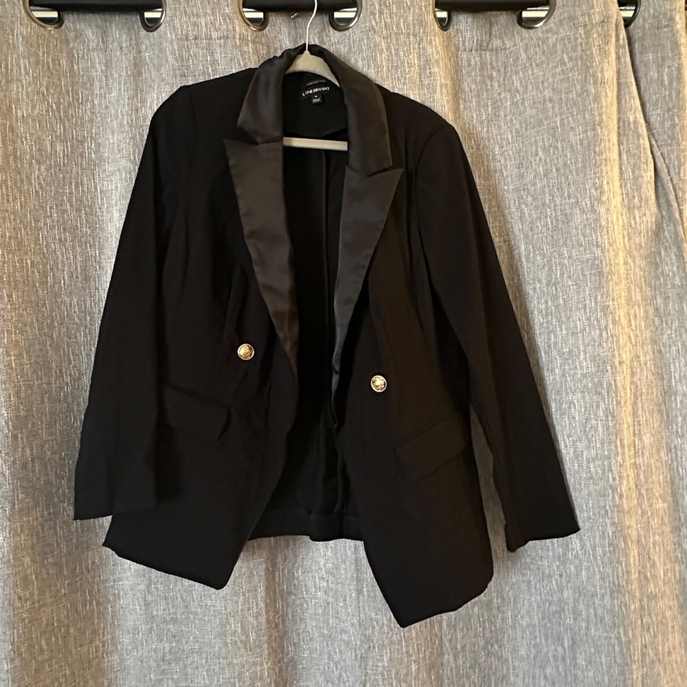 Black Double-Breasted Women's Blazer